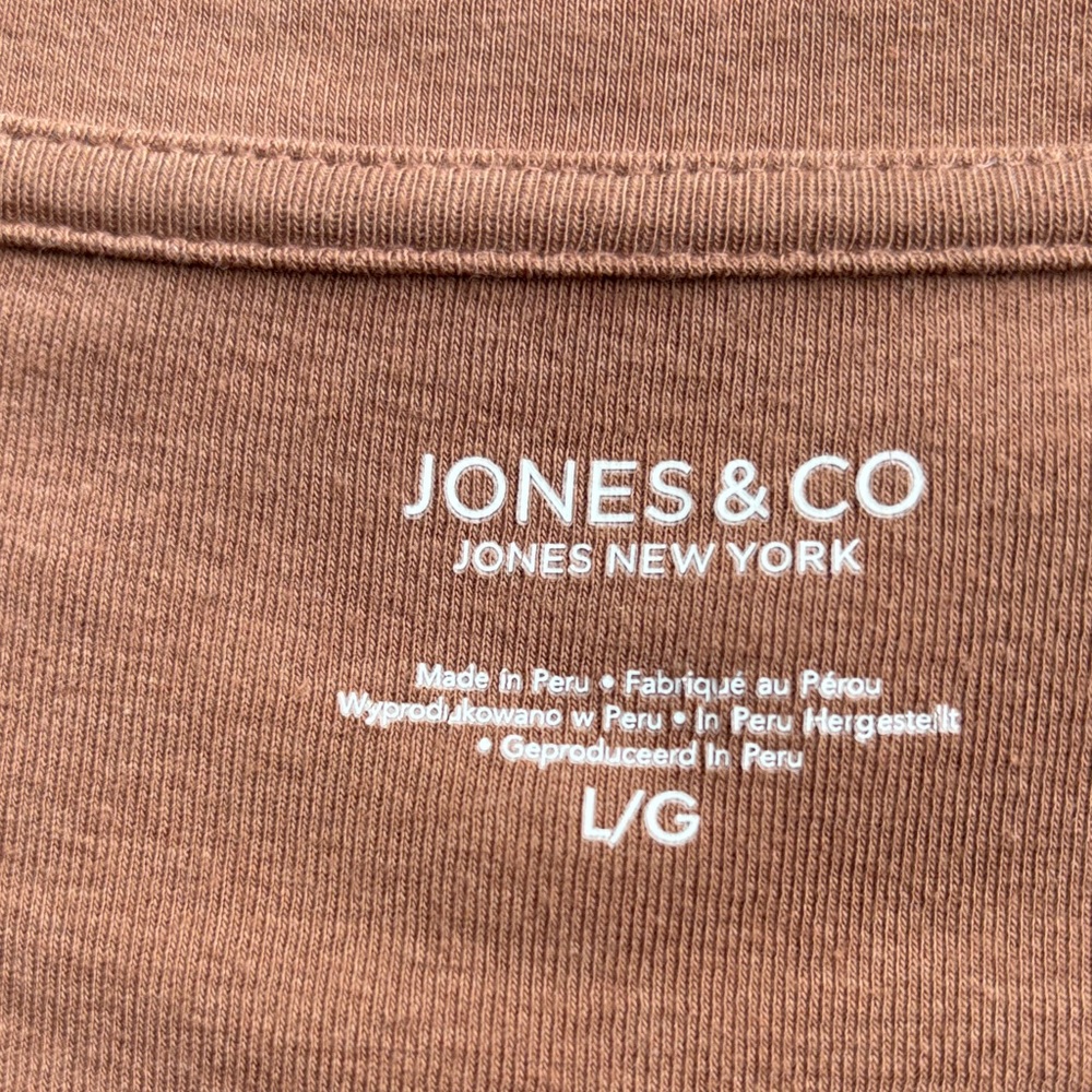 Jones & Co Women's Long Sleeve Top in Rust - Picture 2 of 5